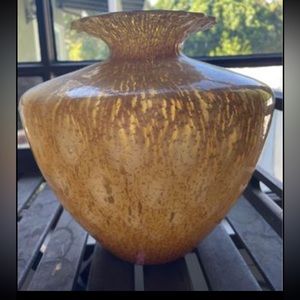 Murano vintage Italian hand blown glass vase